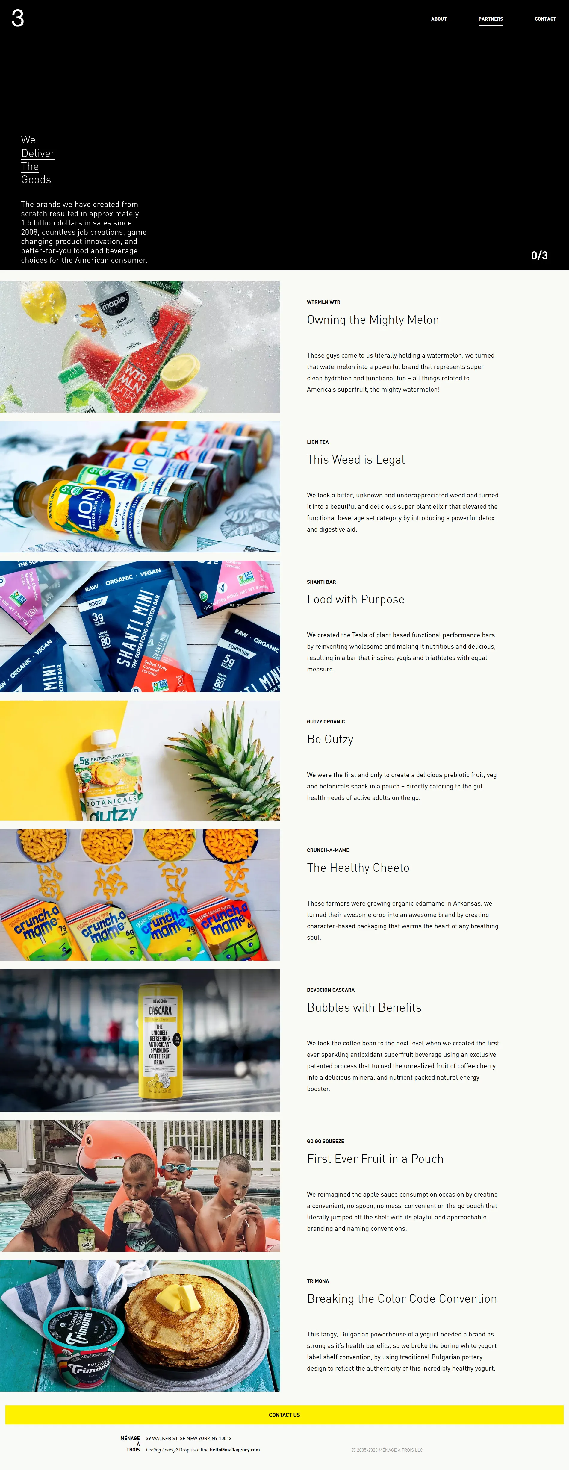 Creative Agency project — A broad consumer portfolio