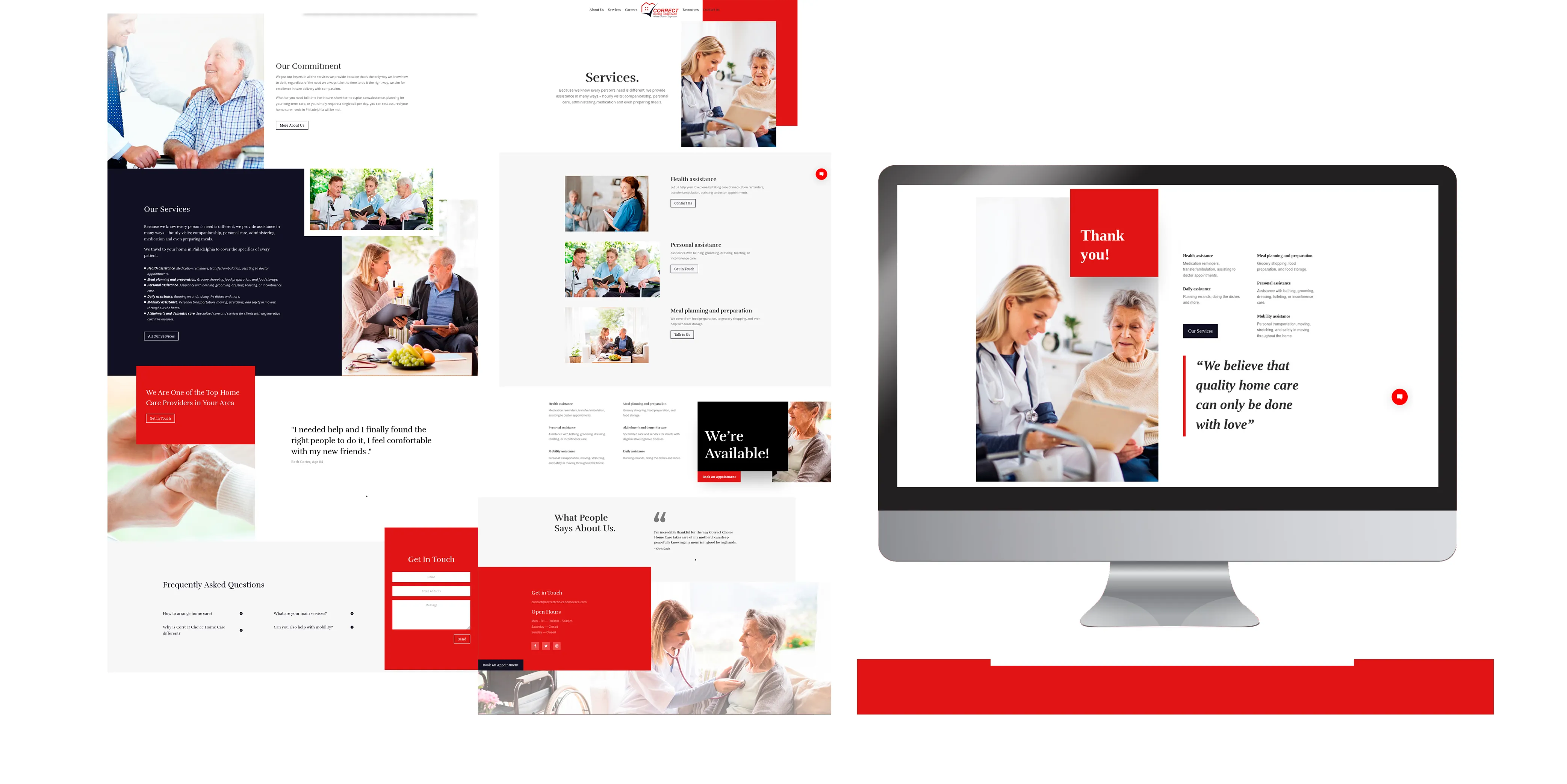 Home Care Website project — A compassionate service presence