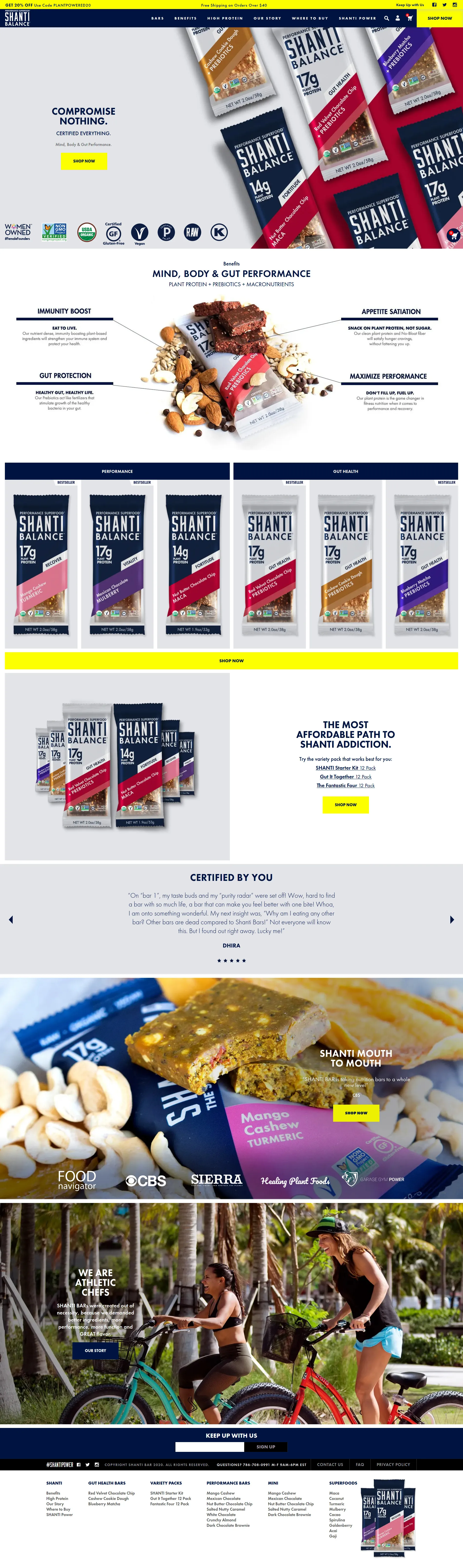 SHANTI Balance project — Brand story meets the shop