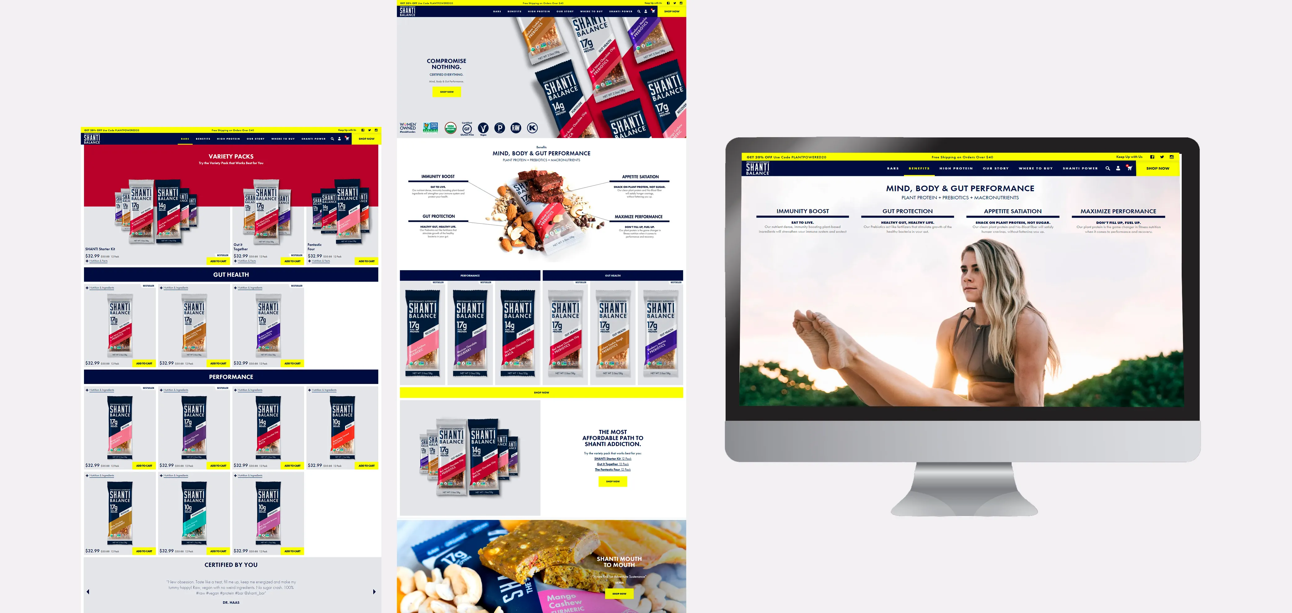SHANTI Balance project — Commerce, product and performance